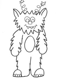 monster coloring page